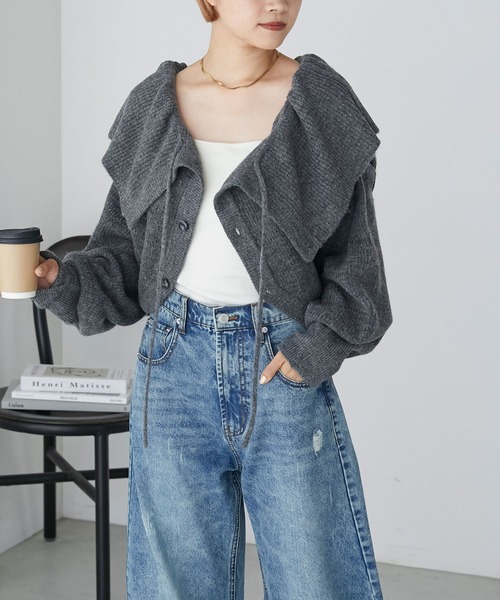 forksy.】2wayフリルボレロカーディガン forksy.│MONO-MART