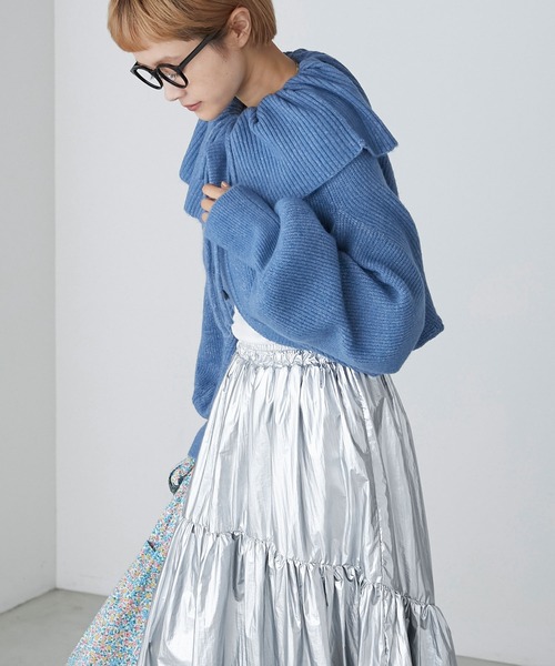 forksy.（フォルクシー）の「【forksy.】2wayフリルボレロカーディガン（カーディガン/ボレロ・レディース・チャコール/ピンク/ミント/オートミール/ブルー・FREE）」の12枚目の写真