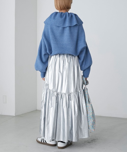 forksy.（フォルクシー）の「【forksy.】2wayフリルボレロカーディガン（カーディガン/ボレロ・レディース・チャコール/ピンク/ミント/オートミール/ブルー・FREE）」の16枚目の写真