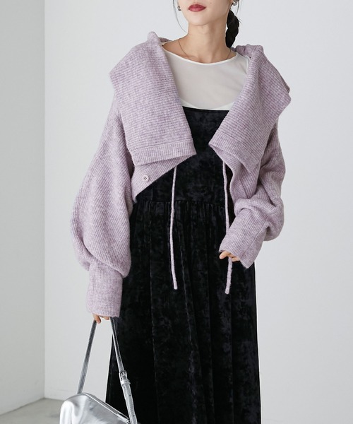 forksy.（フォルクシー）の「【forksy.】2wayフリルボレロカーディガン（カーディガン/ボレロ・レディース・チャコール/ピンク/ミント/オートミール/ブルー・FREE）」の21枚目の写真