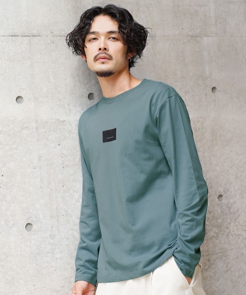 jiggys shop(ジギーズショップ)の「ボックスロゴロンT 長袖Tシャツ カットソー(Tシャツ/カットソー・メンズ・ホワイト/ブラック/ブルー系その他・MEDIUM/LARGE)」の3枚目の写真