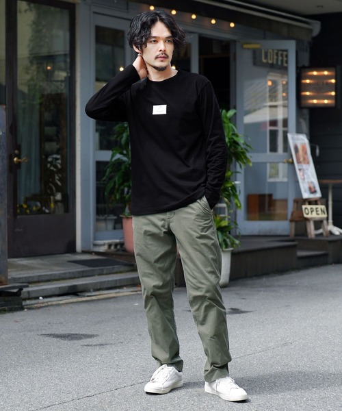 jiggys shop(ジギーズショップ)の「ボックスロゴロンT 長袖Tシャツ カットソー(Tシャツ/カットソー・メンズ・ホワイト/ブラック/ブルー系その他・MEDIUM/LARGE)」の7枚目の写真