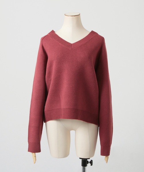 Julia Boutique(ジュリアブティック)の「2点セット・Vネックニットマーメイドスカートセットアップ/23522(ニット/セーター・レディース・ブラック/オールドローズ系/グレイッシュベージュ・ONE)」の21枚目の写真