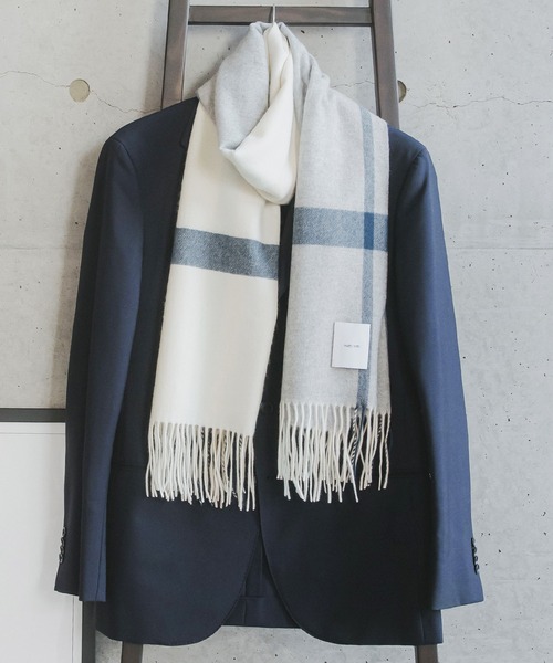 matti totti】カシミヤ ストール カシミア 100% 大判 厚手 メンズ