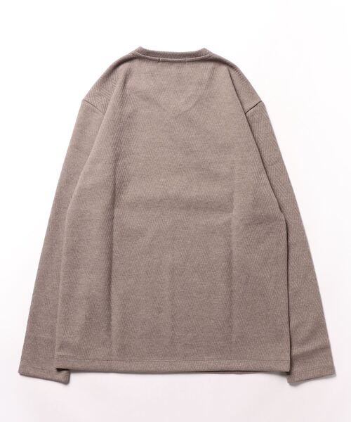 HIDEAWAYS NICOLE（ハイダウェイニコル）の「バスケットリンクスJQボンディングＶネックプルオーバー（Tシャツ/カットソー・メンズ・ブラック/モカ/オフホワイト/ピンク・MEDIUM/LARGE/X-LARGE）」の17枚目の写真