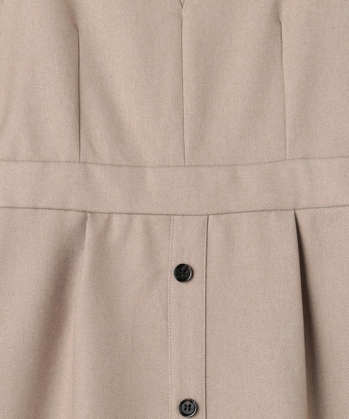 NICOLE white（ニコルホワイト）の「ウールライク キャミソールワンピース（ワンピース・レディース・ブラック/ベージュ/チャコールグレー・FREE）」の9枚目の写真