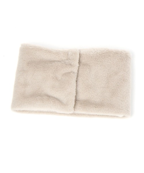 GLOBAL WORK（グローバルワーク）の「洗えるフワフワネックウォーマー/983939（ネックウォーマー/スヌード・キッズ・ブルーグレー/ライトベージュ・FREE）」の14枚目の写真