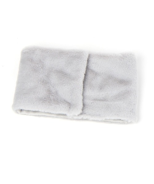 GLOBAL WORK（グローバルワーク）の「洗えるフワフワネックウォーマー/983939（ネックウォーマー/スヌード・キッズ・ブルーグレー/ライトベージュ・FREE）」の11枚目の写真