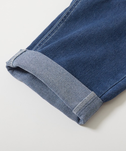 devirock（デビロック）の「楽デニム サロペット（サロペット/オーバーオール・キッズ・サックスブルー系1/ネイビー・130cm/110cm/140cm/160cm/100cm/150cm/120cm）」の15枚目の写真