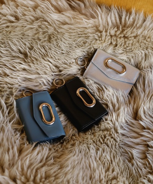 Kastane（カスタネ）の「【Kolors like you】oval parts mini cardcase（カードケース・レディース・シルバー/ブルー/ブラック・FREE）」の5枚目の写真