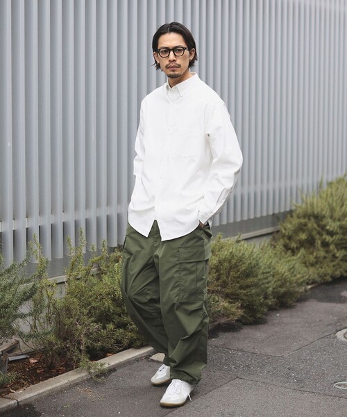 B:MING by BEAMS（ビーミングバイビームス）の「吸水速乾 オックス ボタンダウン シャツ（シャツ/ブラウス・メンズ・その他/サックスブルー/オフホワイト・X-LARGE/LARGE/MEDIUM/SMALL）」の13枚目の写真