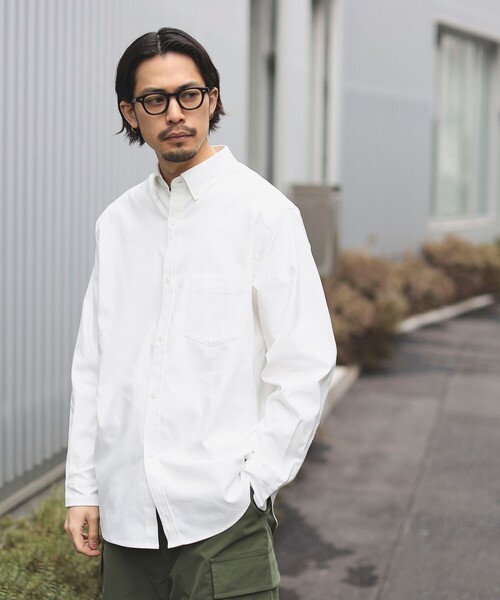 B:MING by BEAMS（ビーミングバイビームス）の「吸水速乾 オックス ボタンダウン シャツ（シャツ/ブラウス・メンズ・その他/サックスブルー/オフホワイト・X-LARGE/LARGE/MEDIUM/SMALL）」の17枚目の写真