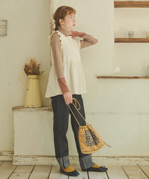 Crisp（クリスプ）の「ロールアップデニムパンツ（デニムパンツ・レディース・ブラック/ネイビー・FREE）」の19枚目の写真