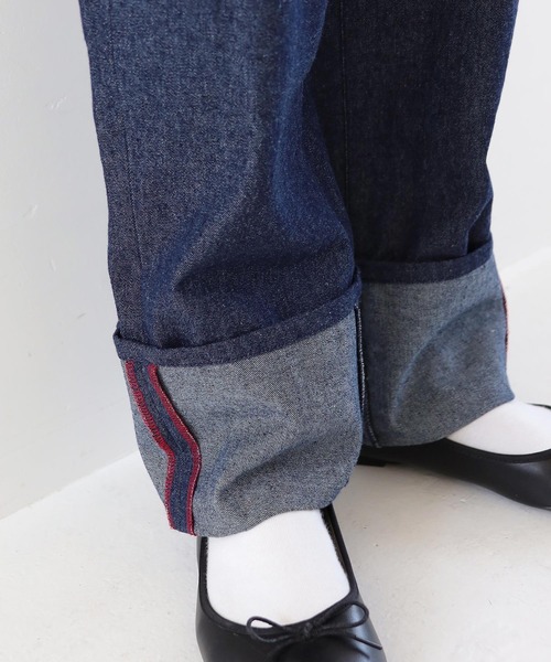 Crisp（クリスプ）の「ロールアップデニムパンツ（デニムパンツ・レディース・ブラック/ネイビー・FREE）」の9枚目の写真