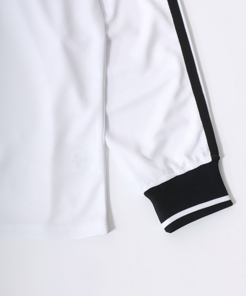 Salong hameu（サロン ハミュー）の「サッカーユニフォームデザイン 長袖ロンT/フットボールTシャツ/ゲームシャツ #ブロークコア（Tシャツ/カットソー・メンズ・オフホワイト/ブラック/ネイビー/ワインレッド/ブラック系その他/ブラック系その他3/ネイビー系2/ブラック系その他2/ホワイト系その他・M/L）」の16枚目の写真