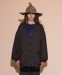 【my beautiful landlet】HEAVY FRENCH TERRY BIG CARDIGAN