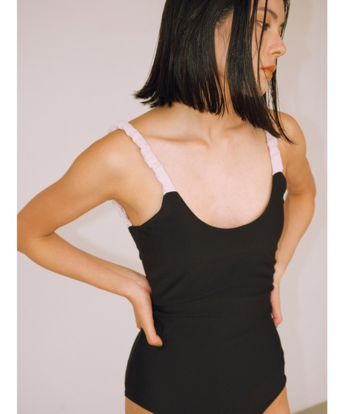 null.（ヌル）の「ギャザーストラップスイムウエア（水着）」 - WEAR