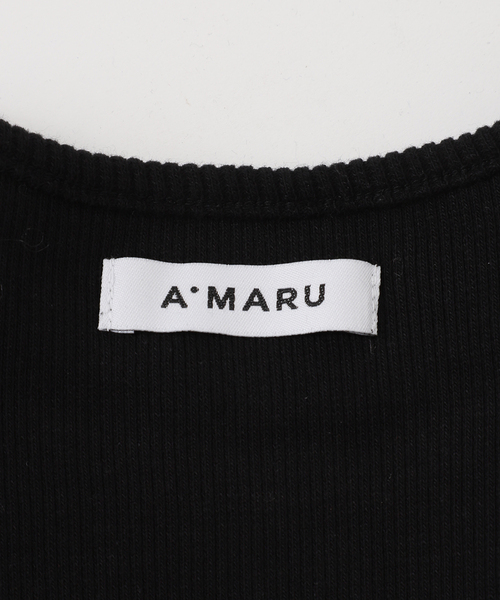 noble A.MARU/アマル Tシャツ ブラック Noble（ノーブル）の「A.MARU/アマル Tシャツ（Tシャツ