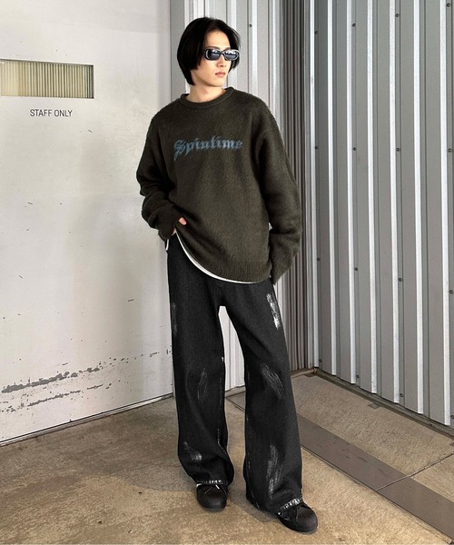 sedacle(セダクル)の「ハクペイントデニム(デニムパンツ・メンズ・インディゴブルー/ブラック・LARGE/MEDIUM/SMALL)」の13枚目の写真