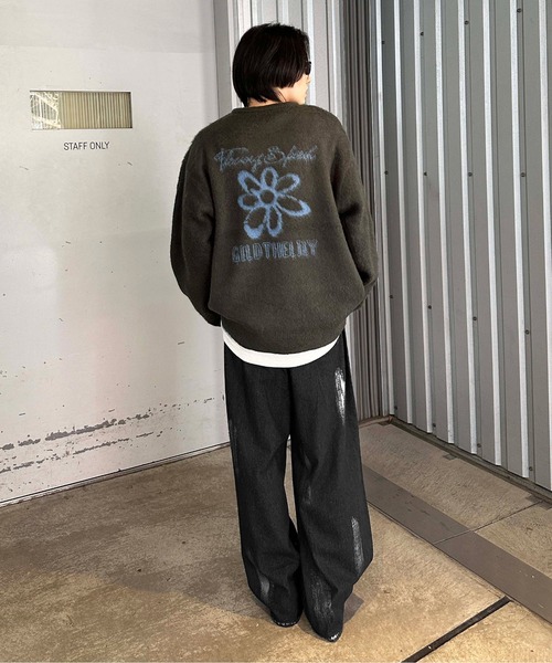 sedacle(セダクル)の「ハクペイントデニム(デニムパンツ・メンズ・インディゴブルー/ブラック・LARGE/MEDIUM/SMALL)」の14枚目の写真