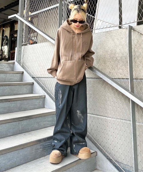 sedacle(セダクル)の「ハクペイントデニム(デニムパンツ・メンズ・インディゴブルー/ブラック・LARGE/MEDIUM/SMALL)」の16枚目の写真