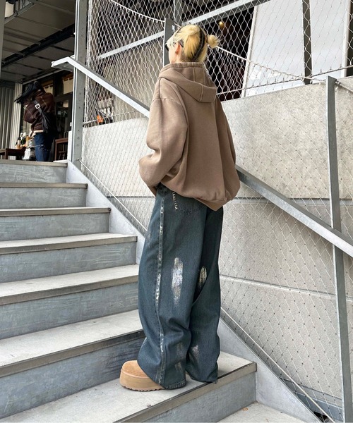 sedacle(セダクル)の「ハクペイントデニム(デニムパンツ・メンズ・インディゴブルー/ブラック・LARGE/MEDIUM/SMALL)」の18枚目の写真