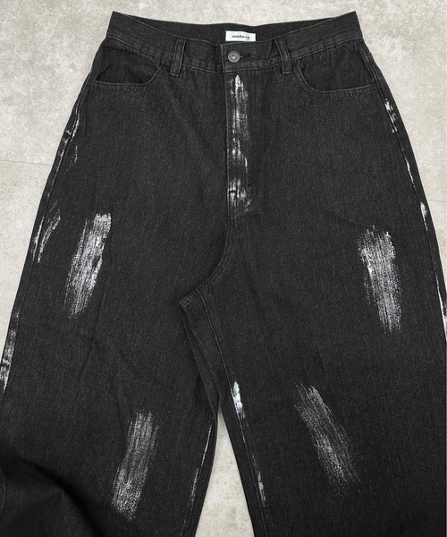 sedacle(セダクル)の「ハクペイントデニム(デニムパンツ・メンズ・インディゴブルー/ブラック・LARGE/MEDIUM/SMALL)」の19枚目の写真