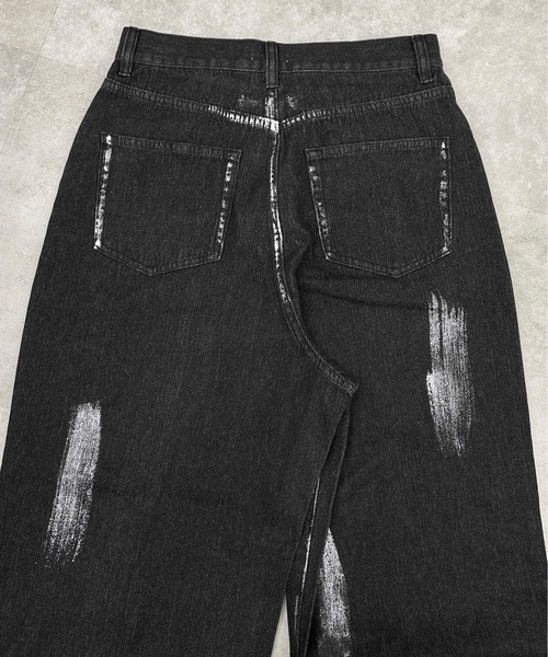 sedacle(セダクル)の「ハクペイントデニム(デニムパンツ・メンズ・インディゴブルー/ブラック・LARGE/MEDIUM/SMALL)」の20枚目の写真