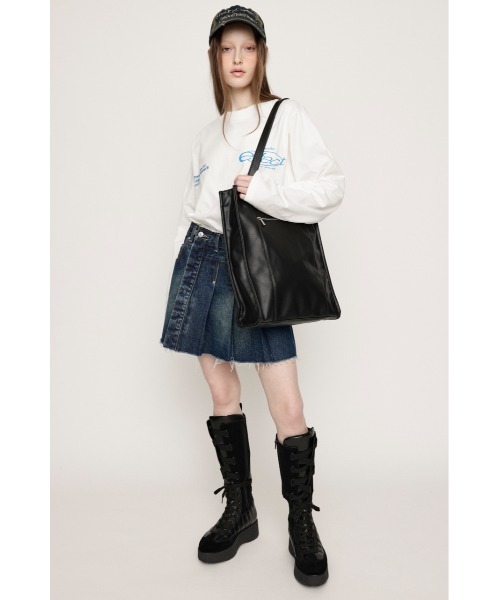 SLY(スライ)の「LOGO LONG SLEEVE T/SH ロゴ ロングスリーブ Tシャツ(Tシャツ/カットソー・レディース・レッド/ホワイト/杢グレー/ネイビー・FREE)」の7枚目の写真