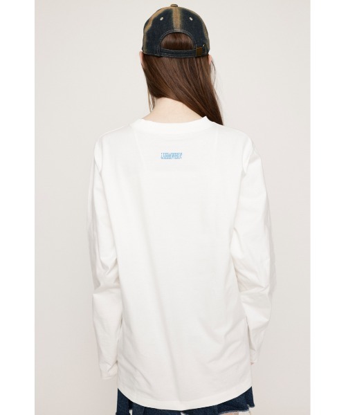 SLY(スライ)の「LOGO LONG SLEEVE T/SH ロゴ ロングスリーブ Tシャツ(Tシャツ/カットソー・レディース・レッド/ホワイト/杢グレー/ネイビー・FREE)」の11枚目の写真