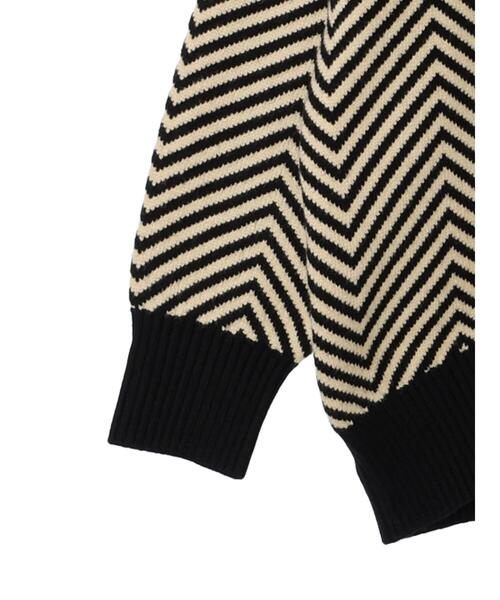 AMERICAN HOLIC(アメリカンホリック)の「バイパチヘリンボ-ンニットプルオーバー(ニット/セーター・レディース・ブラック・M/L)」の14枚目の写真