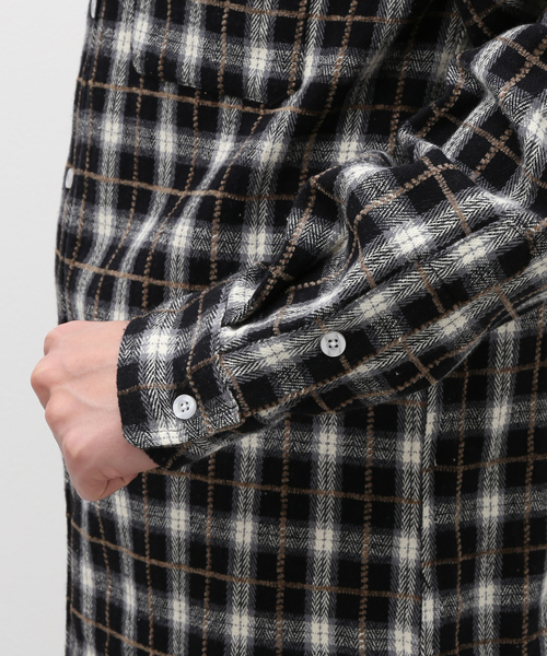 B.C STOCK(ベーセーストック)の「ネルチェックシャツ(シャツ/ブラウス・メンズ・グレー/ホワイト/ブラック系その他/グリーン・LARGE/MEDIUM)」の12枚目の写真