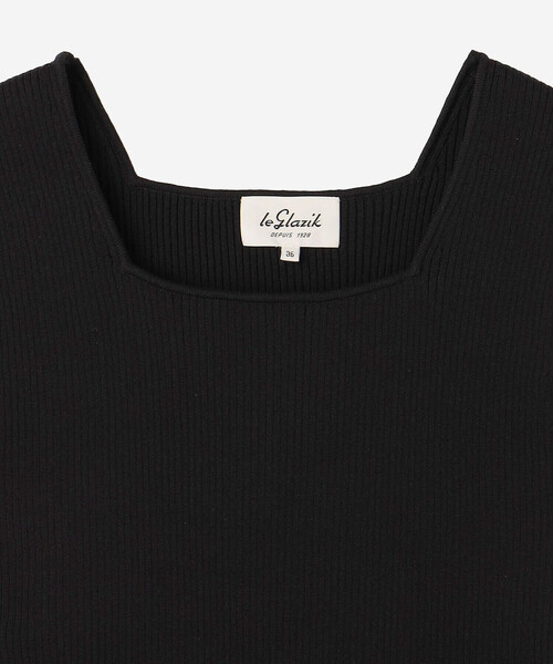 LE GLAZIK（ルグラジック）の「LE GLAZIK | フレンチスリーブニット WOMEN（ニット/セーター・レディース・グリーン系その他/オフホワイト/ブラック・36）」の22枚目の写真