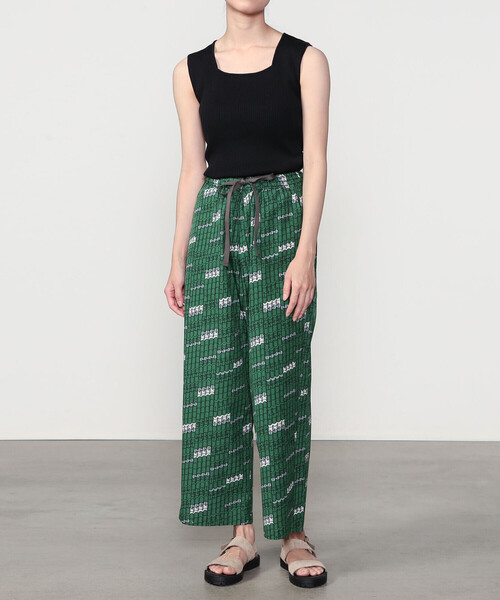 LE GLAZIK（ルグラジック）の「LE GLAZIK | フレンチスリーブニット WOMEN（ニット/セーター・レディース・グリーン系その他/オフホワイト/ブラック・36）」の7枚目の写真