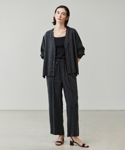 LE GLAZIK（ルグラジック）の「LE GLAZIK | フレンチスリーブニット WOMEN（ニット/セーター・レディース・グリーン系その他/オフホワイト/ブラック・36）」の18枚目の写真