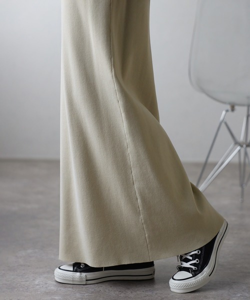 Bonjour Sagan（ボンジュールサガン）の「ストレッチニットスカート（スカート・レディース・ライトベージュ/ブラック・FREE）」の15枚目の写真