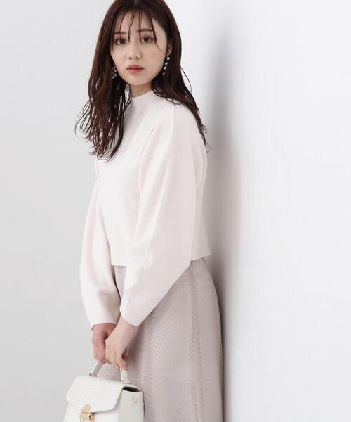 PROPORTION BODY DRESSING（プロポーションボディドレッシング）の「ロゴ刺しゅうショートニット / 1214170214（ニット/セーター・レディース・ブルー/ホワイト系その他/ベージュ/ブラック・FREE）」の19枚目の写真