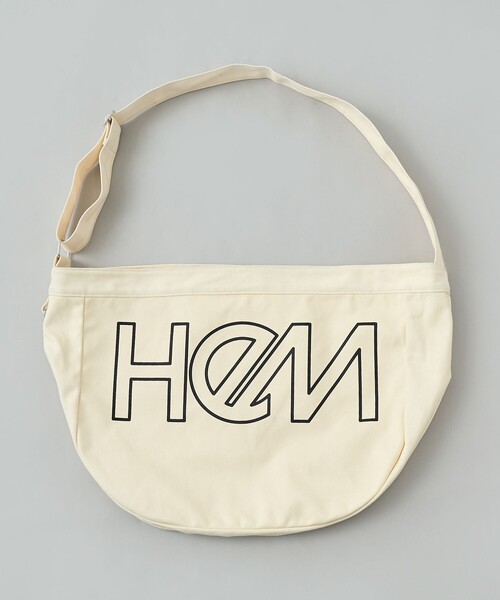 HeM（ヘム）の「HeM（ヘム）別注ニュースペーパーバッグ／メッセンジャーバッグ（ショルダーバッグ・メンズ・ブラック/ダークグリーン/ネイビー/オフホワイト・FREE）」の14枚目の写真