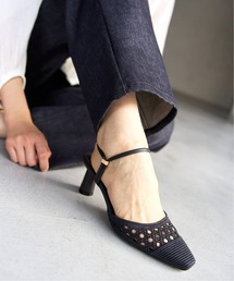 LE TALON | 6cmクロシェレースアンクルパンプス(パンプス)