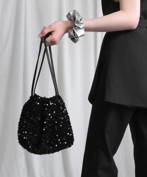 minia(ミニア)の「スパンコールドロストショルダー(ショルダーバッグ・レディース・シルバー/ブラック/マルチ・FREE)」の17枚目の写真