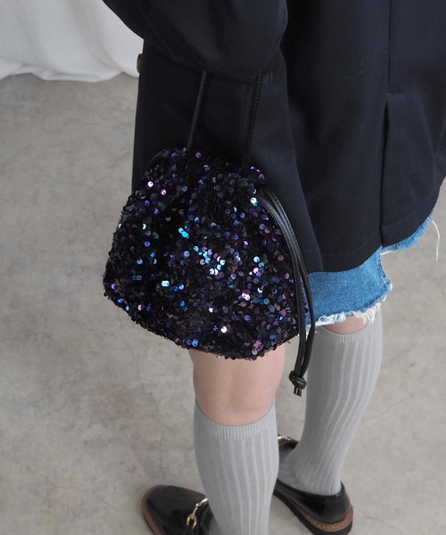 minia(ミニア)の「スパンコールドロストショルダー(ショルダーバッグ・レディース・シルバー/ブラック/マルチ・FREE)」の14枚目の写真