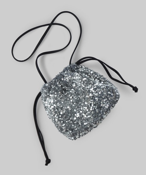 minia(ミニア)の「スパンコールドロストショルダー(ショルダーバッグ・レディース・シルバー/ブラック/マルチ・FREE)」の19枚目の写真