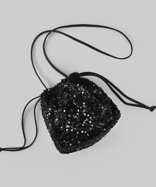 minia(ミニア)の「スパンコールドロストショルダー(ショルダーバッグ・レディース・シルバー/ブラック/マルチ・FREE)」の16枚目の写真