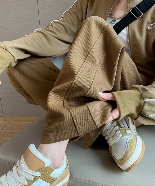 Miniministore（ミニミニストア）の「【新色追加】スウェットパンツ レディースワイドパンツ（スウェットパンツ・レディース・ライトグレー/ライトブルー/アイボリー/ライトブラウン/ダークグレー/ブラック/ネイビー/ブルー・FREE）」の5枚目の写真