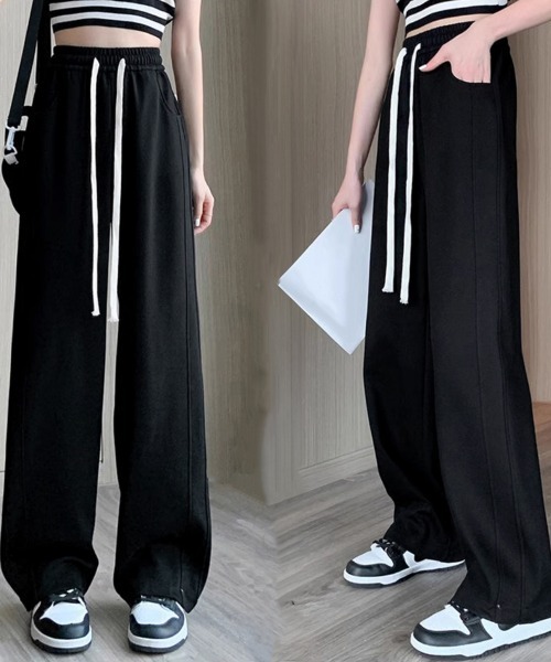 Miniministore（ミニミニストア）の「【新色追加】スウェットパンツ レディースワイドパンツ（スウェットパンツ・レディース・ライトグレー/ライトブルー/アイボリー/ライトブラウン/ダークグレー/ブラック/ネイビー/ブルー・FREE）」の13枚目の写真