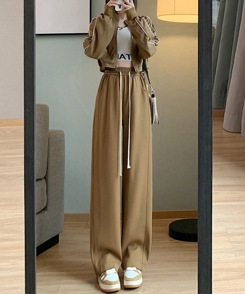 Miniministore（ミニミニストア）の「【新色追加】スウェットパンツ レディースワイドパンツ（スウェットパンツ・レディース・ライトグレー/ライトブルー/アイボリー/ライトブラウン/ダークグレー/ブラック/ネイビー/ブルー・FREE）」の9枚目の写真