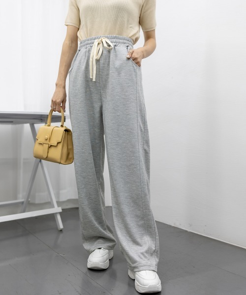 Miniministore（ミニミニストア）の「【新色追加】スウェットパンツ レディースワイドパンツ（スウェットパンツ・レディース・ライトグレー/ライトブルー/アイボリー/ライトブラウン/ダークグレー/ブラック/ネイビー/ブルー・FREE）」の22枚目の写真