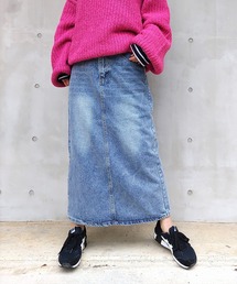 Q | デニムタイトスカート(デニムスカート)