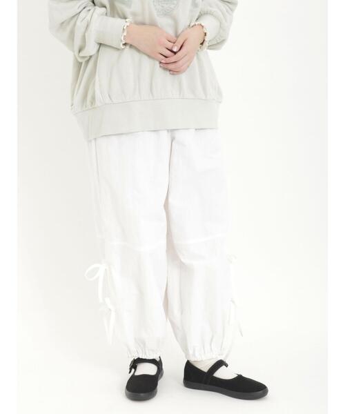 Samansa Mos2（サマンサ モスモス）の「脇リボンパラシュートパンツ（その他パンツ・レディース・カーキ/オフホワイト/ラベンダー・F）」の7枚目の写真