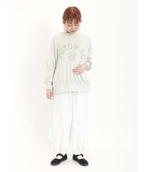 Samansa Mos2（サマンサ モスモス）の「脇リボンパラシュートパンツ（その他パンツ・レディース・カーキ/オフホワイト/ラベンダー・F）」の8枚目の写真